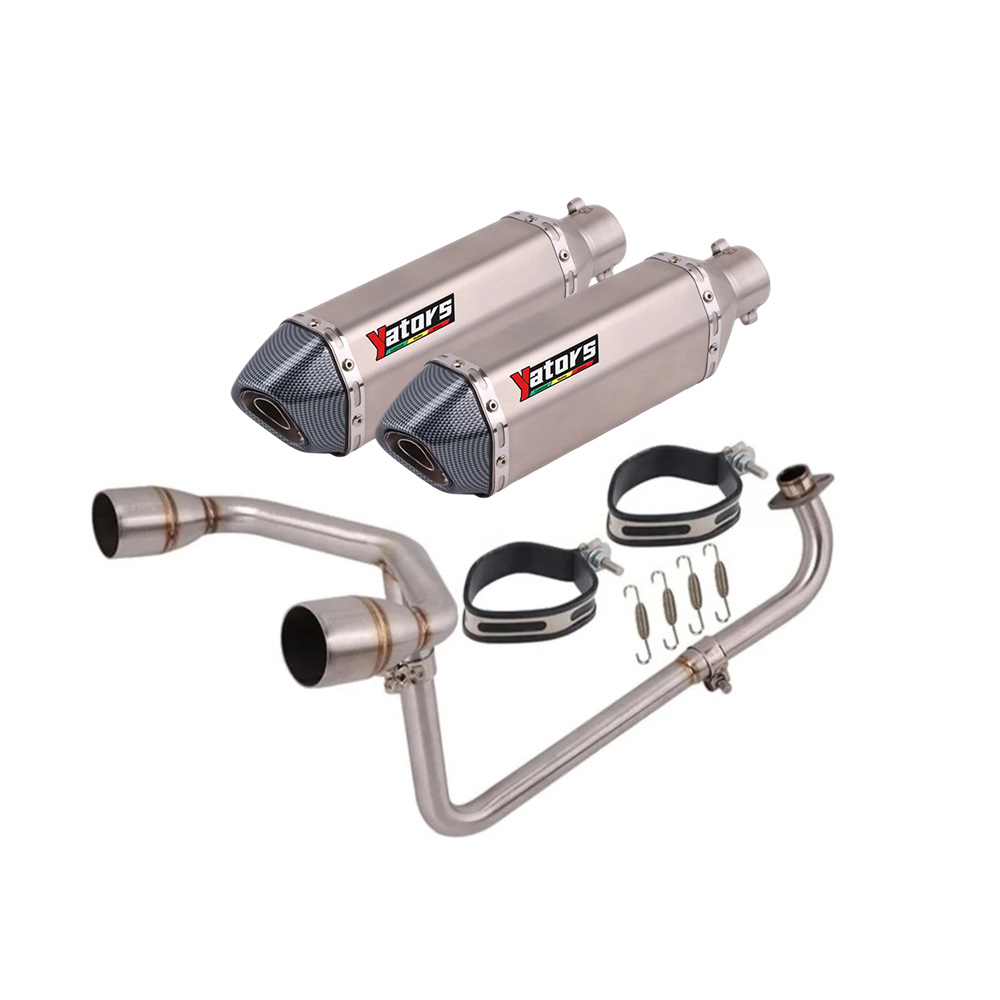 Dual Out Full Exhaust System Pipe Header Muffler For HONDA Grom MSX125 2014-2025 Exhausts Pipes - Image 2