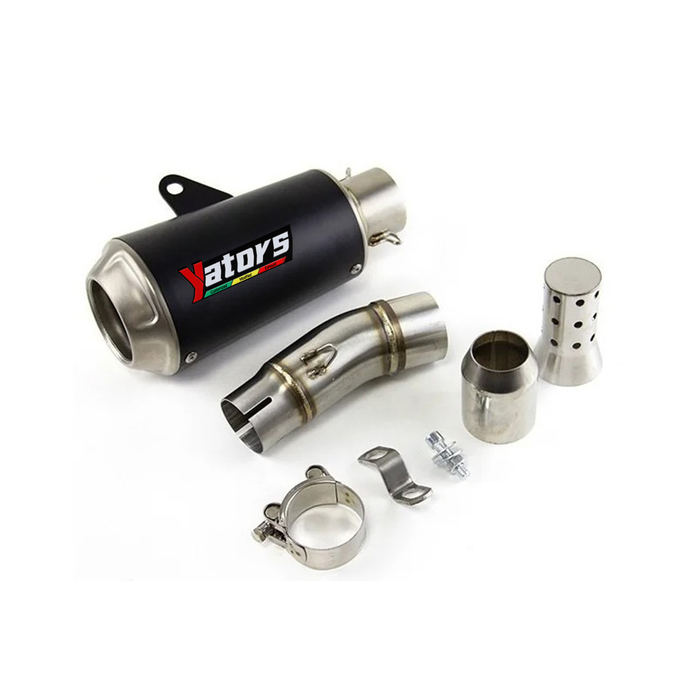 For Kawasaki Ninja 400 Ninja 500 Z400 Z500 Exhaust Tips Mid Pipe Slip On Muffler Exhaust Systems Exhausts Pipes - Image 2