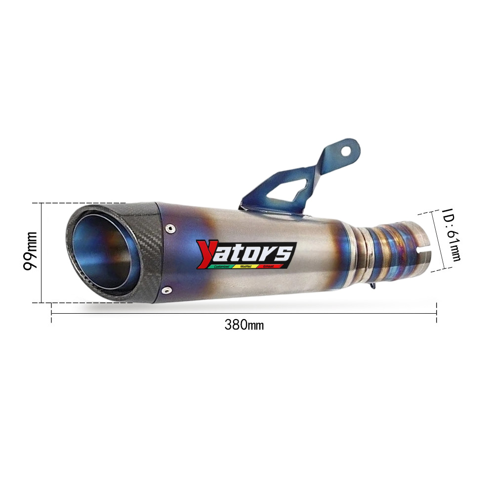 For BMW S1000R 2021-2024 S1000RR 2019-2024 Exhaust Pipe 60mm Muffler Escape Tips Exhaust Systems - Image 3