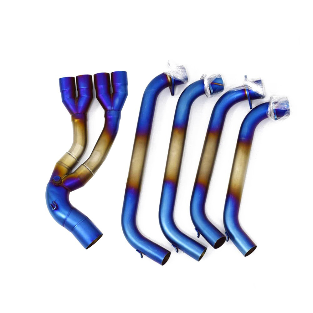 Full System Exhaust Muffler Tip Front Link Pipe For Honda CBR650R CBR650F CB650F Exhaust Systems Exhausts Pipes - Image 4