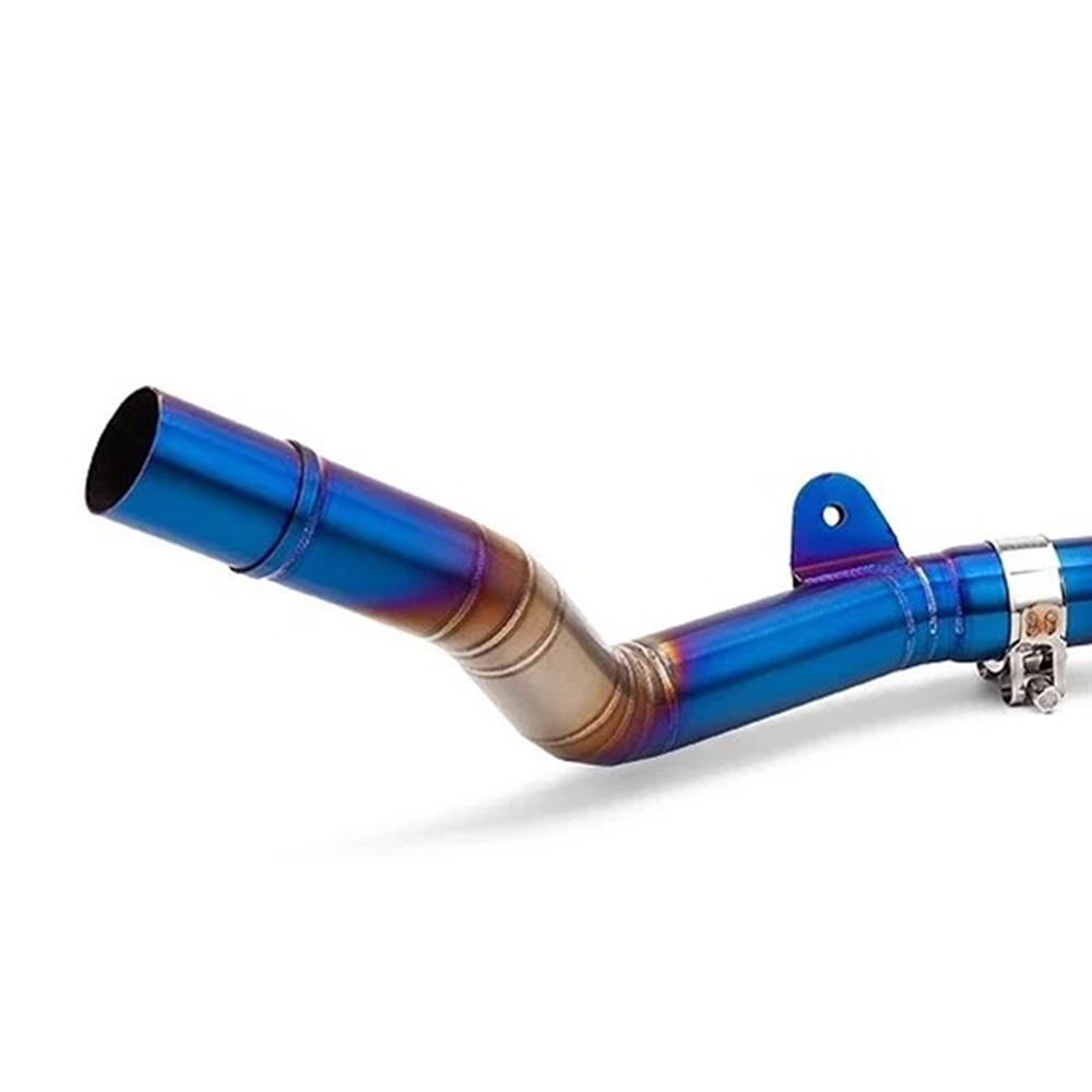 Slip for Honda CBR250RR 2017-2025 Modified System Exhaust Header Link Pipe Blue Exhausts Pipes - Image 5