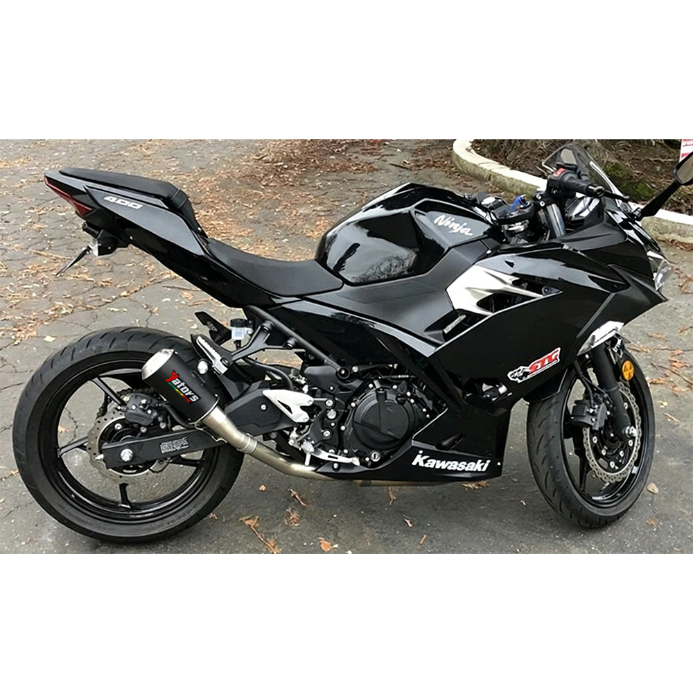 For Kawasaki Ninja 400 Ninja 500 Z400 Z500 Exhaust Tips Mid Pipe Slip On Muffler Exhaust Systems Exhausts Pipes - Image 6