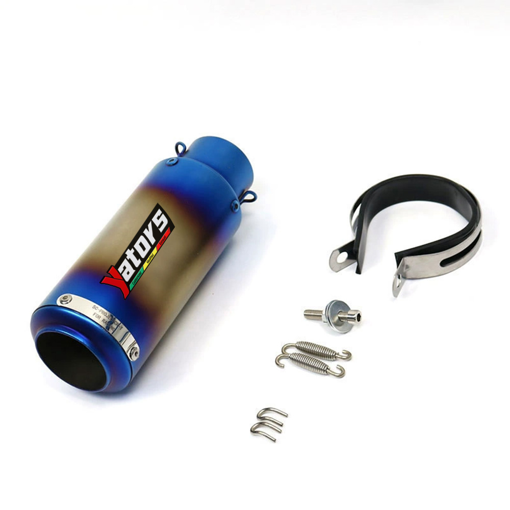 Full Exhaust System Muffler Tips Header Pipe Blue For Honda CBR150R CB150 17-23 Exhausts Pipes - Image 4