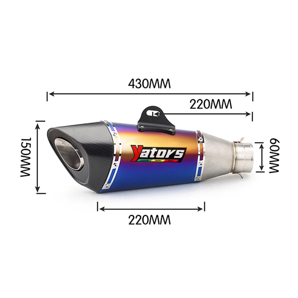 Motorcycle Exhaust Middle Link Pipe Slip On 51mm Muffler For Benelli 752 BJ750GS Exhaust Systems Exhausts Pipes - Image 2