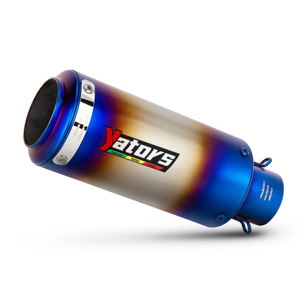 Full Exhaust System Muffler Tips Header Pipe Blue For Honda CBR150R CB150 17-23 Exhausts Pipes - Image 5