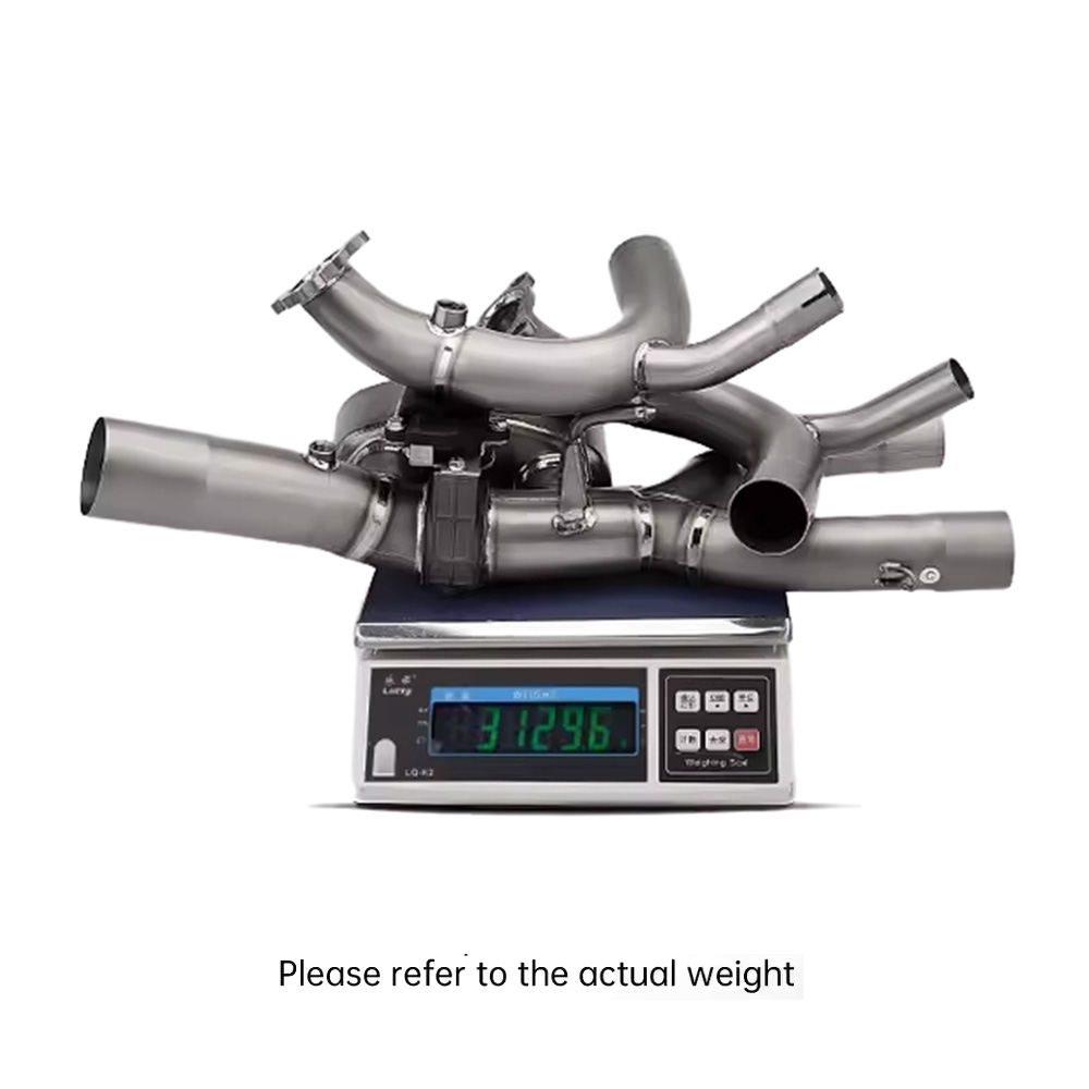 For BMW R1200GS R1250GS with valve electronic valve titanium alloy Front Connect Link Pipe full exhaust escape system 2013-2023 - Image 2