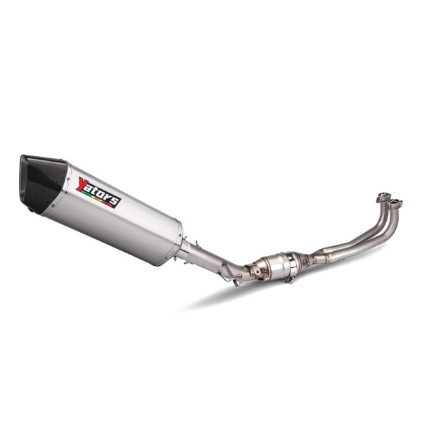 Motorcycle Exhaust Front Pipe for Yamaha T-MAX560 (2017-2023) - Stainless Steel with Carbon Fiber Heat Shield