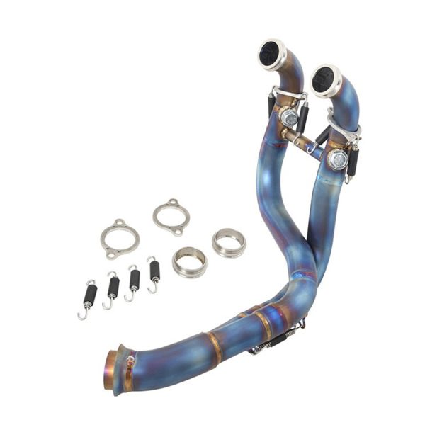 Slip On For KTM DUKE 790 ADV 890 Adventur R Rally 2019-2022 Motorcycle Exhaust Titanium Escape Front Link Pipe Original Muffler