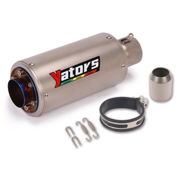 motorcycle exhaust inox muffler carbon fiber exhaust Universal 51/60mm with DB Killer for z900 R3 R25 MT07 MT09 R1 Z400 Z650