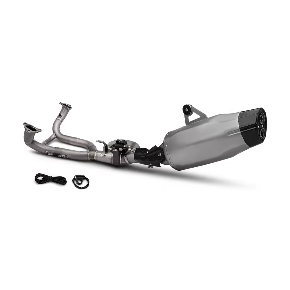 For BMW R1200GS R1250GS with valve electronic valve titanium alloy Front Connect Link Pipe full exhaust escape system 2013-2023 - Image 12