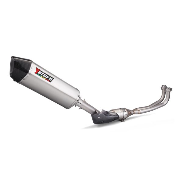 Motorcycle Exhaust Front Pipe for Yamaha T-MAX560 (2017-2023) - Stainless Steel with Carbon Fiber Heat Shield