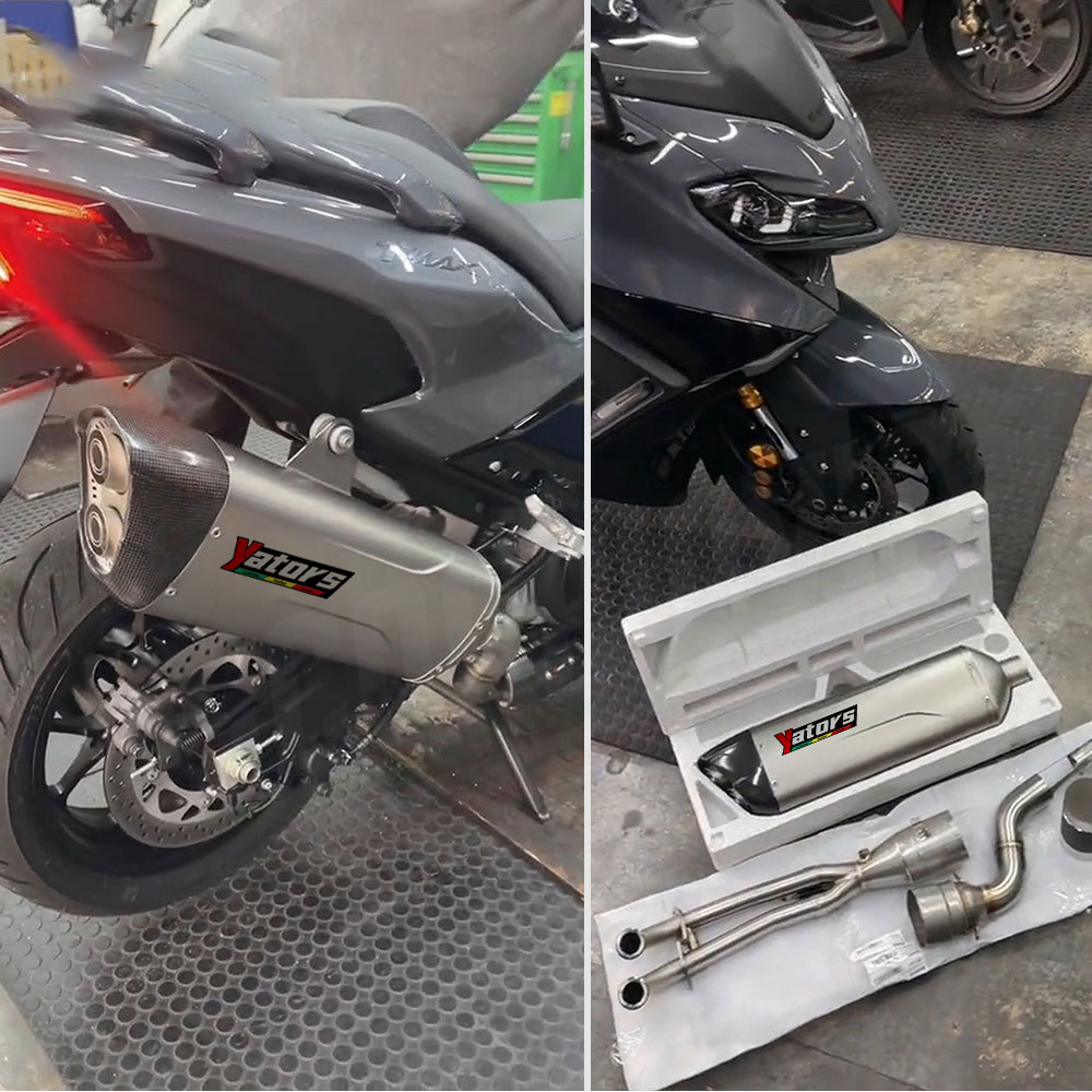 Full System Exhaust Kit (Header + Slip-On + Muffler) for Yamaha TMAX560/TMAX530 (2016-2026) - Image 8