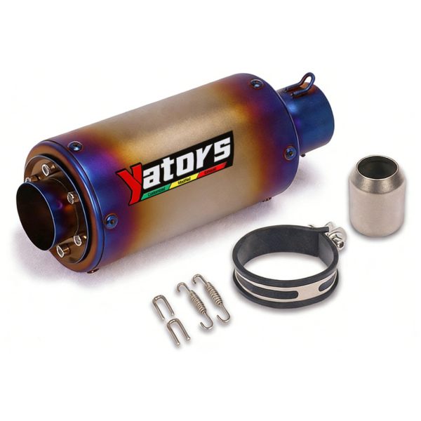 motorcycle exhaust inox muffler carbon fiber exhaust Universal 51/60mm with DB Killer for z900 R3 R25 MT07 MT09 R1 Z400 Z650