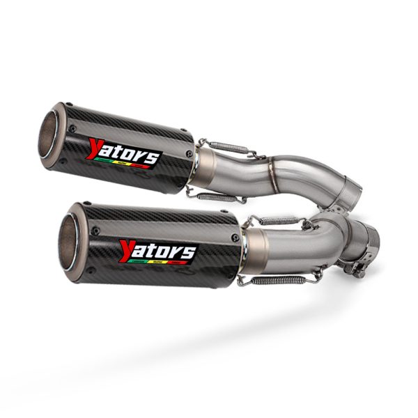 Mid & Rear Muffler Exhaust Kit for Suzuki GSX1300R Hayabusa 2021-2024