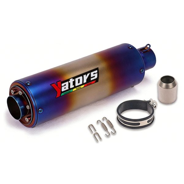 motorcycle exhaust inox muffler carbon fiber exhaust Universal 51/60mm with DB Killer for z900 R3 R25 MT07 MT09 R1 Z400 Z650